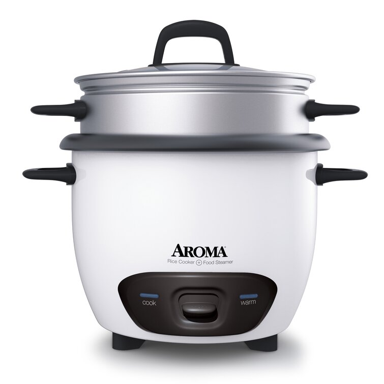 Aroma 14-Cup Pot Style Rice Cooker and Food Steamer Set & Reviews